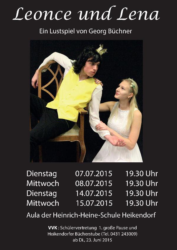 Plakat 'Leonce und Lena'